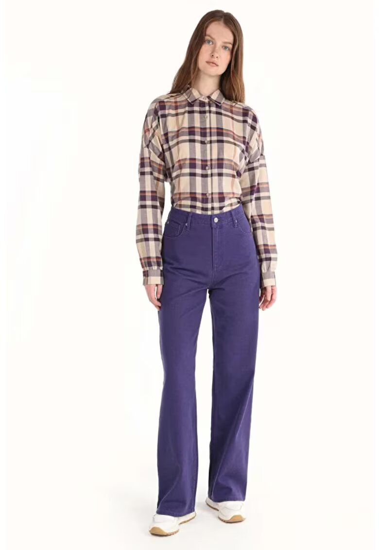COLINS Pantaloni De Dama Mov Regular Fit CL1065019 - Mov
