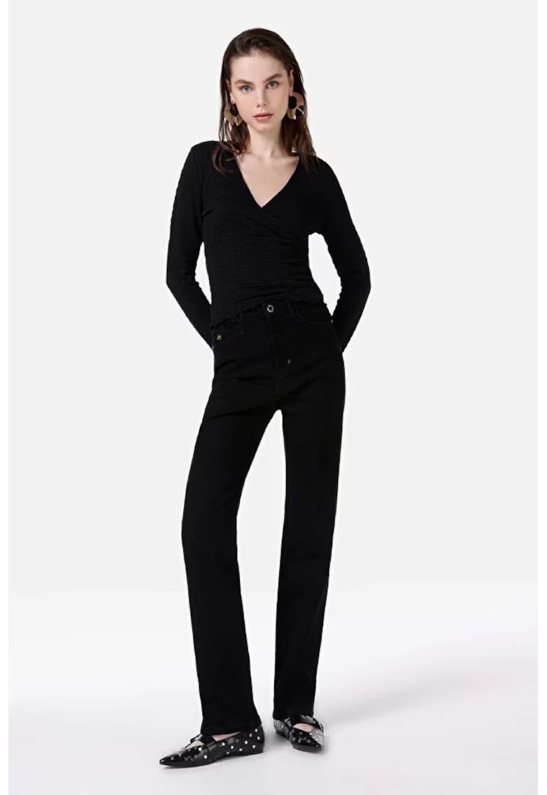 COLINS Pantaloni De Dama Negru Regular Fit 792 MILA CL1067205