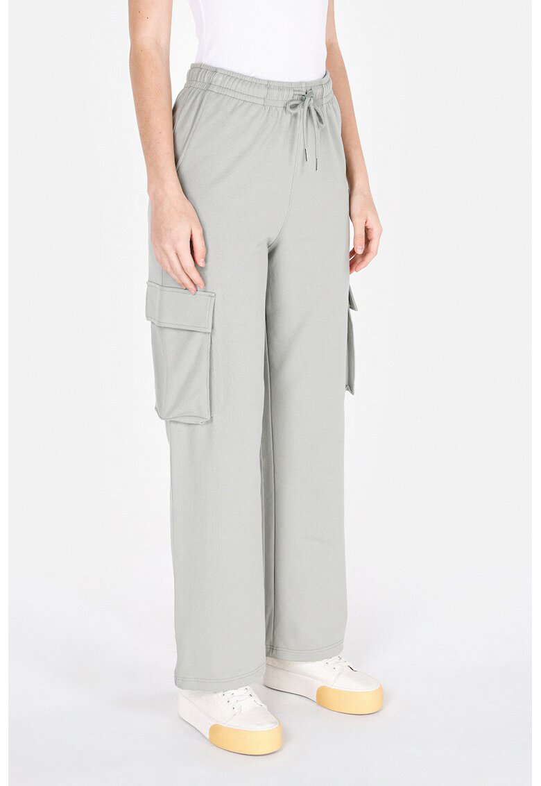 COLIN'S Pantaloni de trening cu croiala ampla si talie inalta - Gri deschis