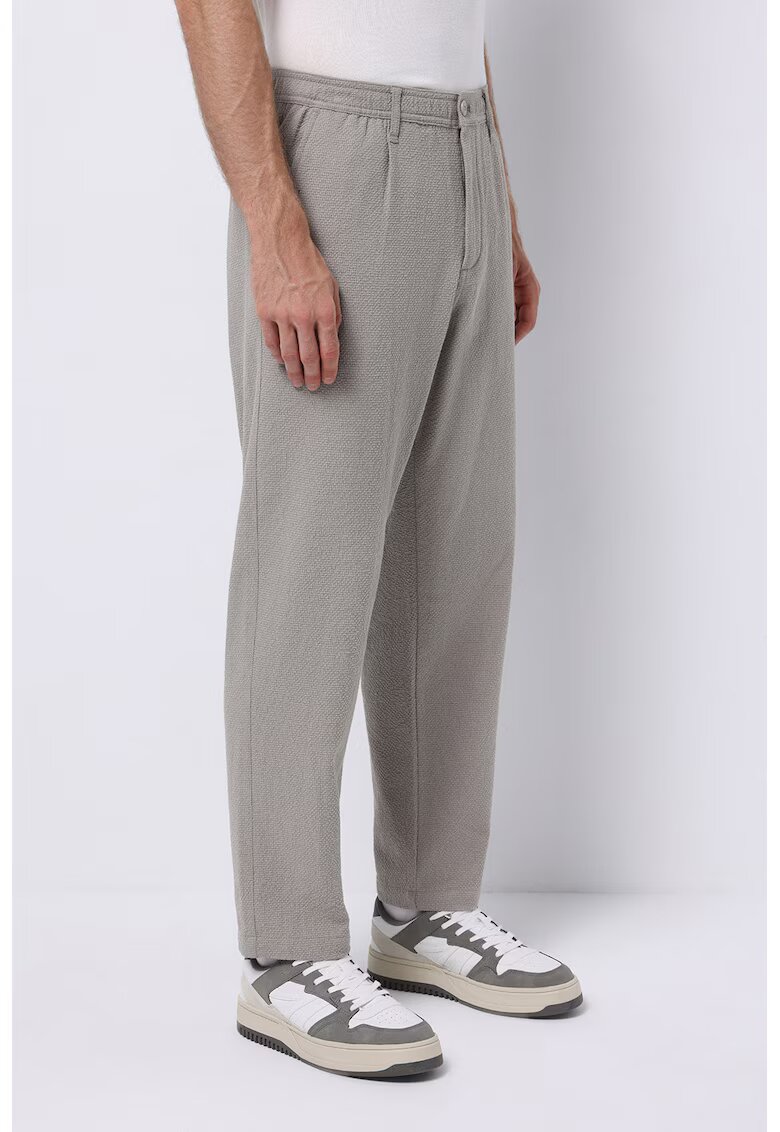COLIN'S Pantaloni drepti texturati - Maro taupe deschis