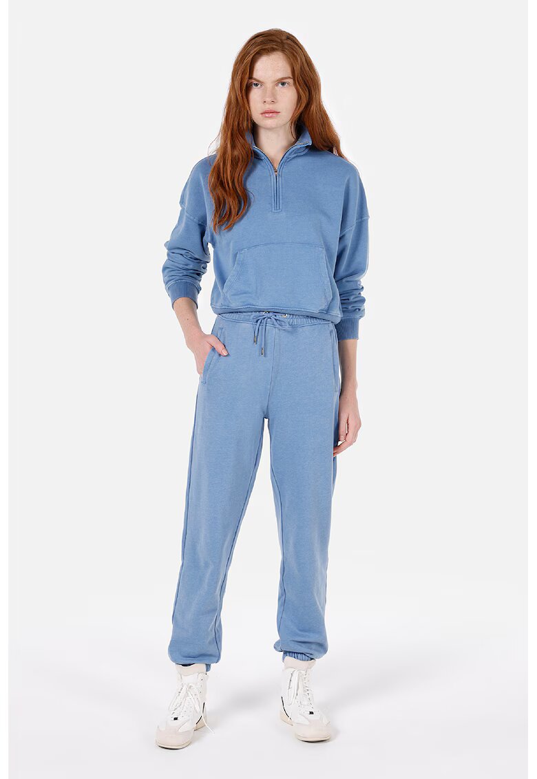 COLIN'S Pantaloni uni de trening cu snur - Albastru pastel