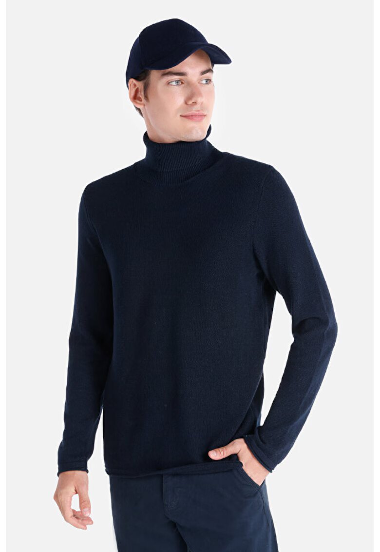 COLIN'S Pulover De Barbati Albastru Marin Regular Fit - Ocean Blue