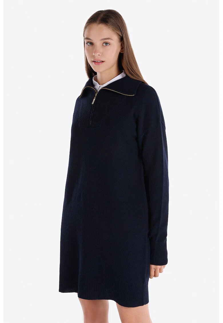 COLIN'S Rochie-bluza de trening cu fermoar scurt - Bleumarin