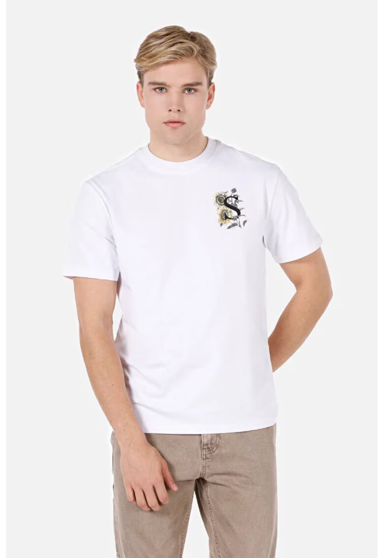 COLIN'S Tricou Cu Maneca Scurta De Barbati Alb Comfort Fit Cl1072065 8684112536293 - Alb