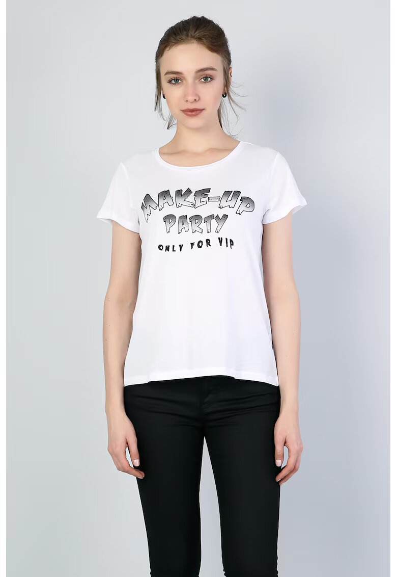 COLIN'S Tricou cu text - Alb