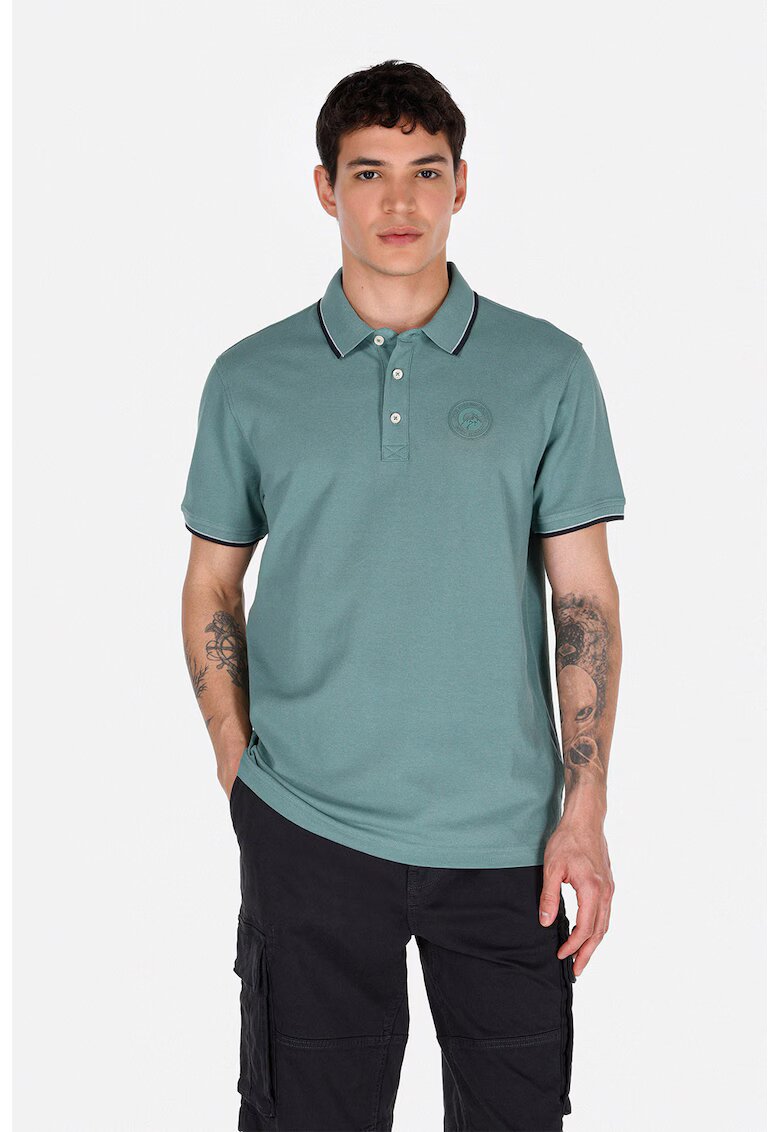 COLIN'S Tricou polo de bumbac - Verde persan