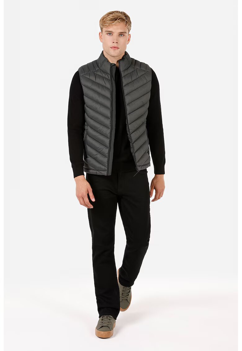 COLIN'S Vesta slim-fit cu fermoar - Kaki