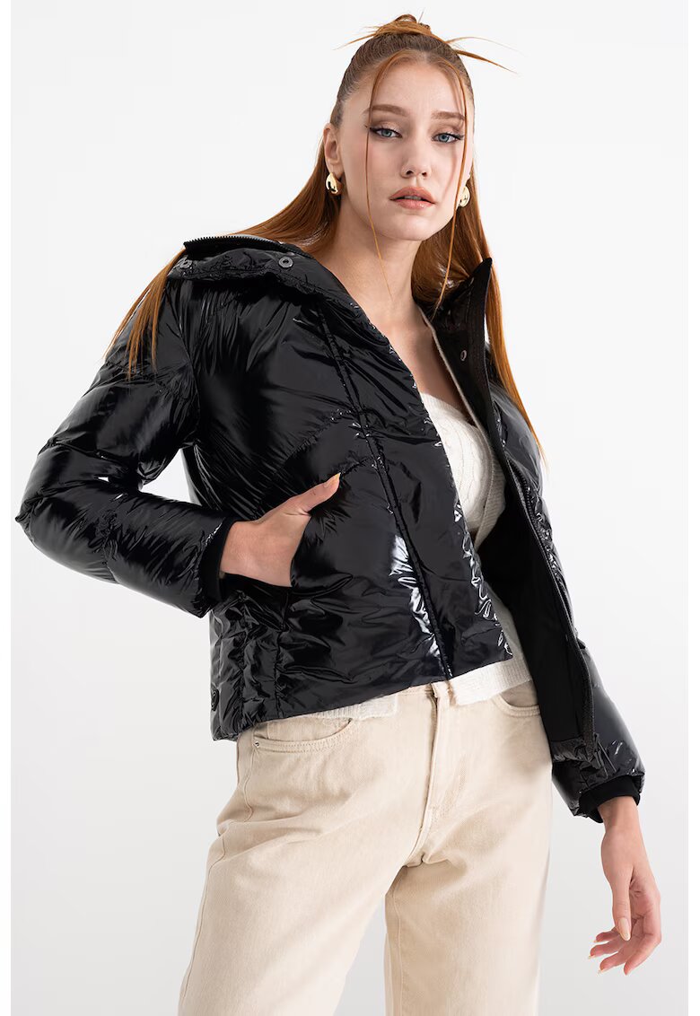 Colmar Jacheta uni cu capse - Negru