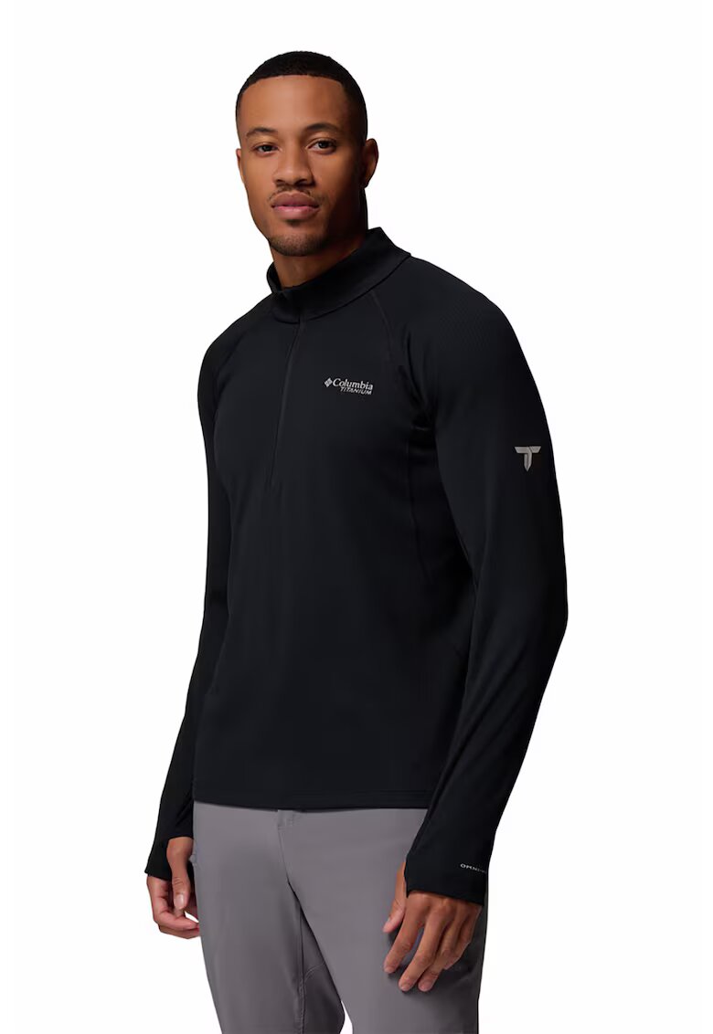 Columbia Bluza cu fenta cu fermoar pentru trekking Driventure - Negru