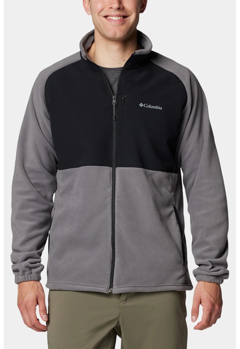 Columbia Bluza de trening cu detalii din fleece si fermoar - pentru fermoar Sage Peak - Negru/Gri inchis