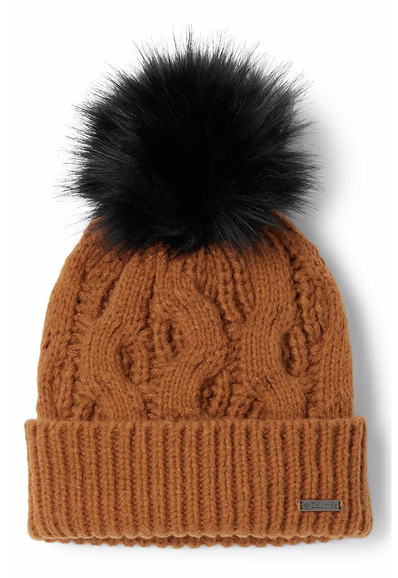 Columbia Caciula cu logo discret - Caramel
