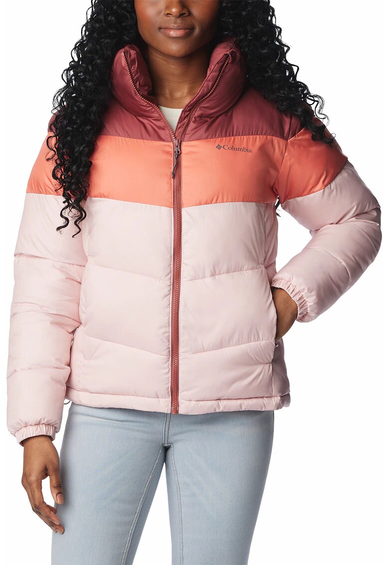 Columbia Geaca cu model colorblock si finisaj impermeabil Puffect - Roz prafuit
