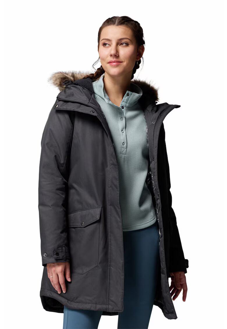 Columbia Geaca lunga Suttle Mountain - Negru stins