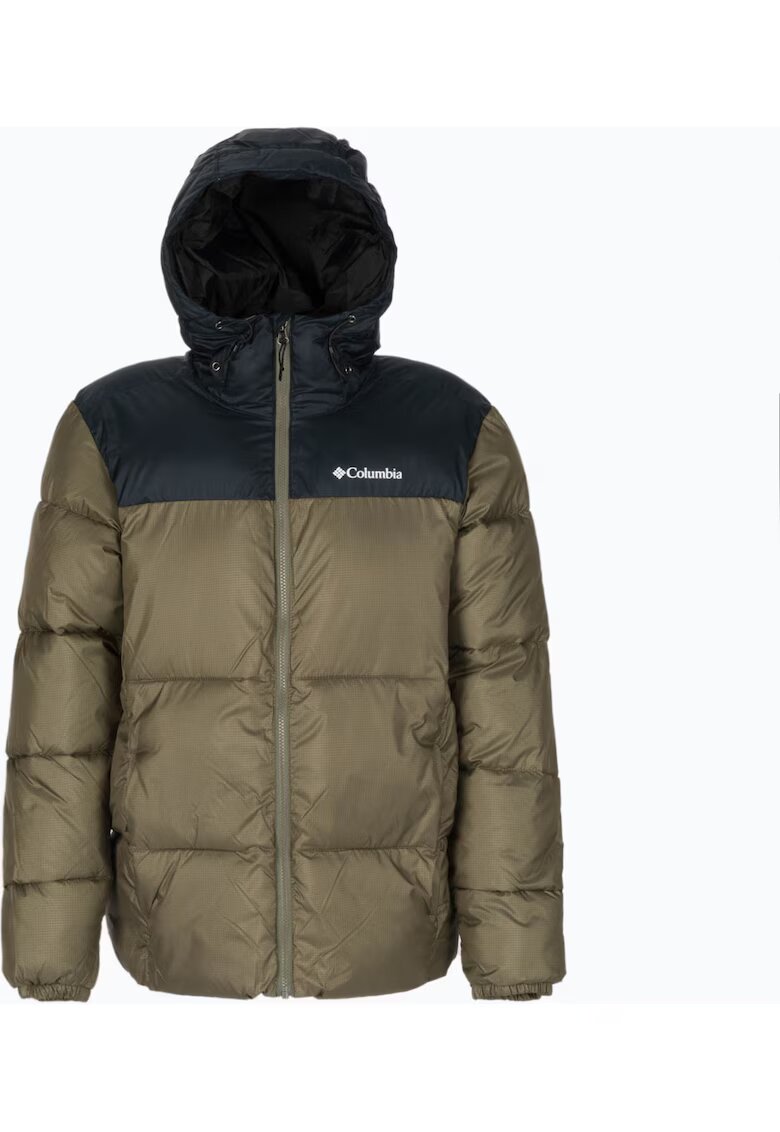 Columbia Geaca pentru barbati cu gluga - Poliester - Verde - Verde/Negru