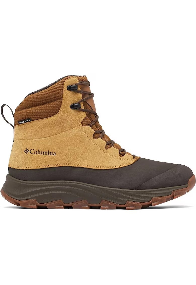 Columbia Ghete barbati Expeditionist Shield Waterproof - Piele intoarsa - Maro/Bej