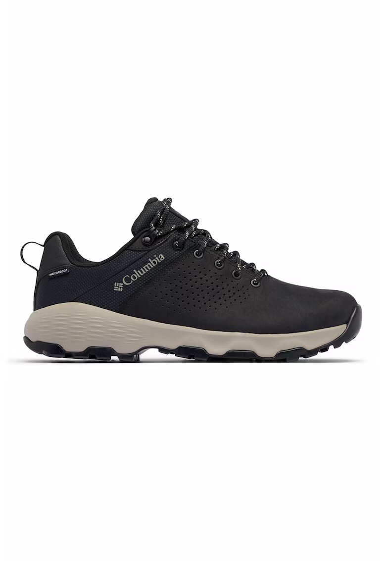 Columbia Pantofi din piele nabuc pentru trekking Newton Nimble LTR - Negru/Bej