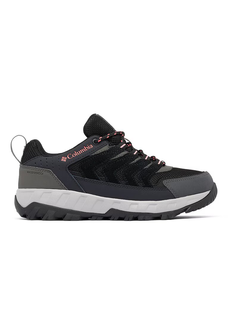 Columbia Pantofi impermeabili low-cut pentru drumetii Strata Trail - Negru/Gri antracit