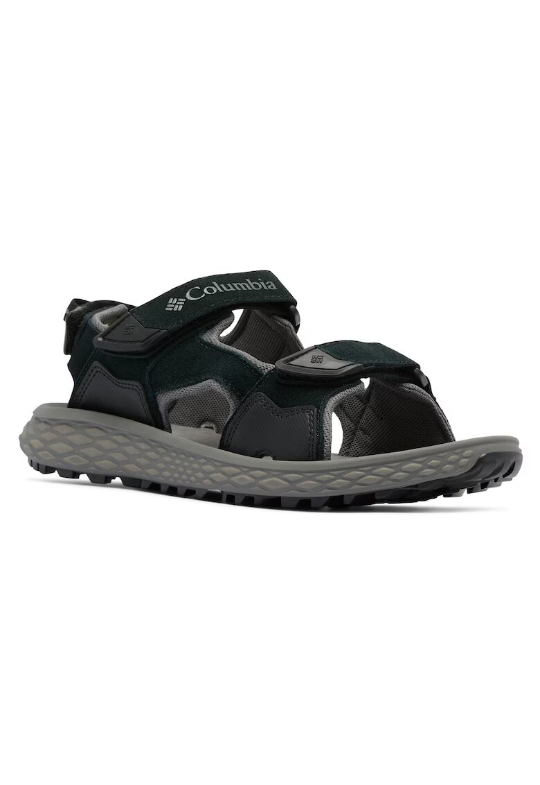 Columbia Sandale barbati 2121571 - Piele naturala - Negru - Negru