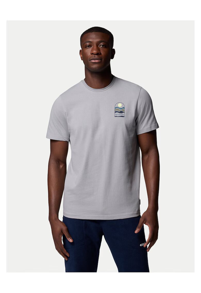 Columbia Tricou barbat - gri - bumbac