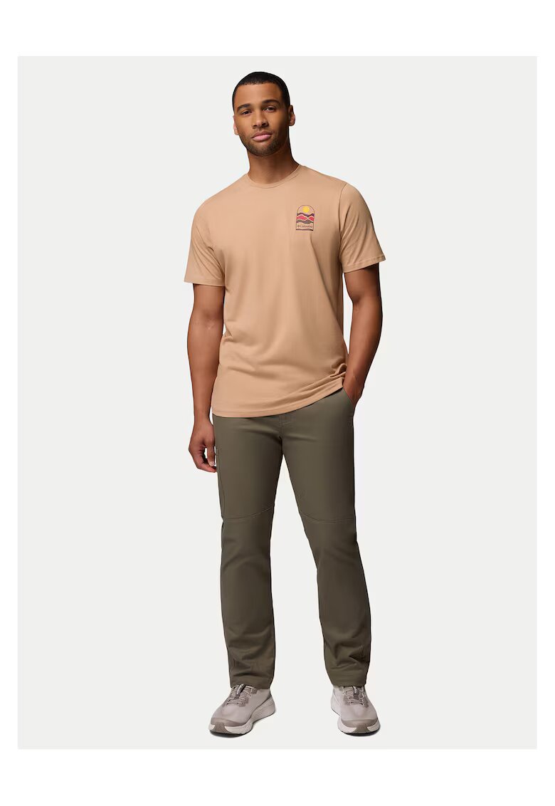 Columbia Tricou barbatesc bej - bumbac