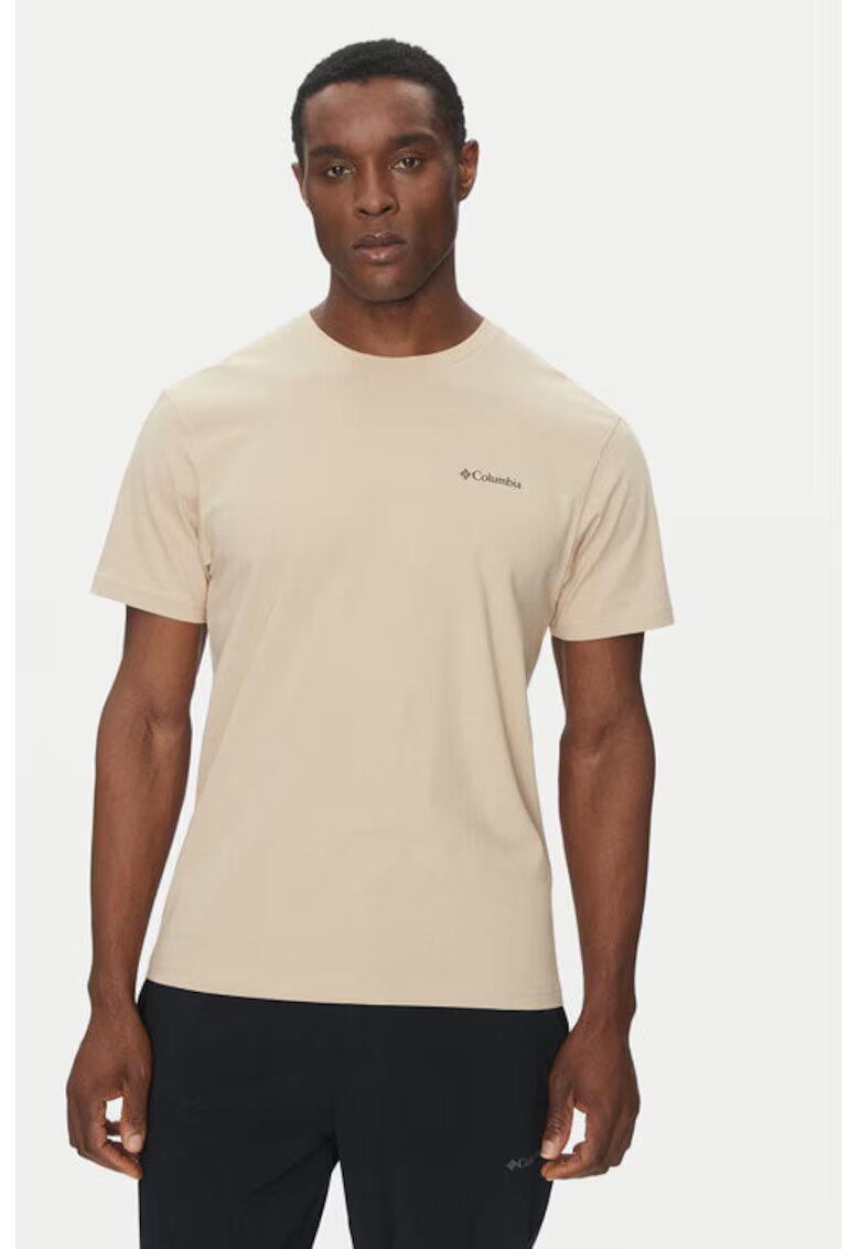 Columbia Tricou barbati - 304693342 - Bumbac - Bej - Bej