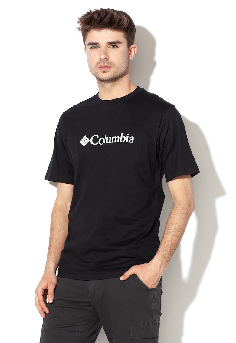 Columbia Tricou cu decolteu la baza gatului si imprimeu logo CSC Basic - Negru