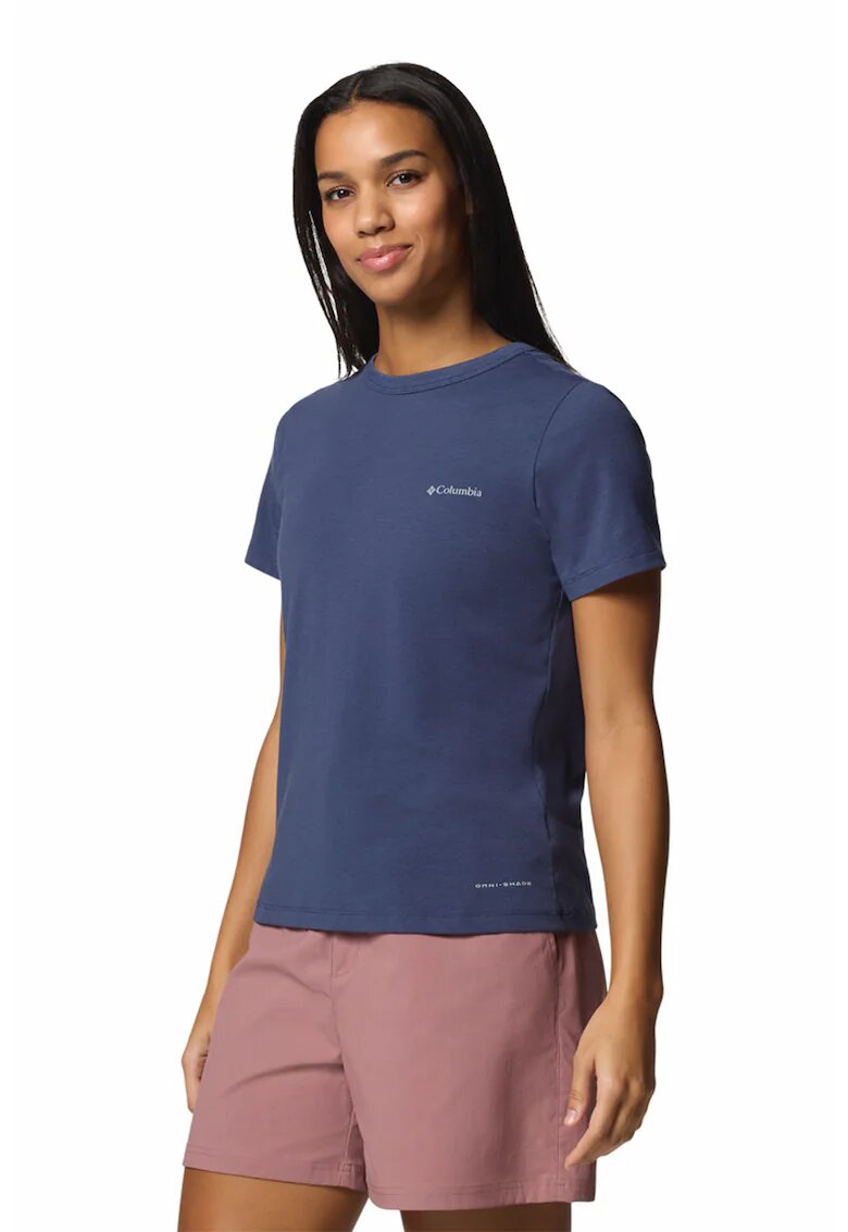 Columbia Tricou din amestec de bumbac pentru trekking Sun Trek - Bleumarin