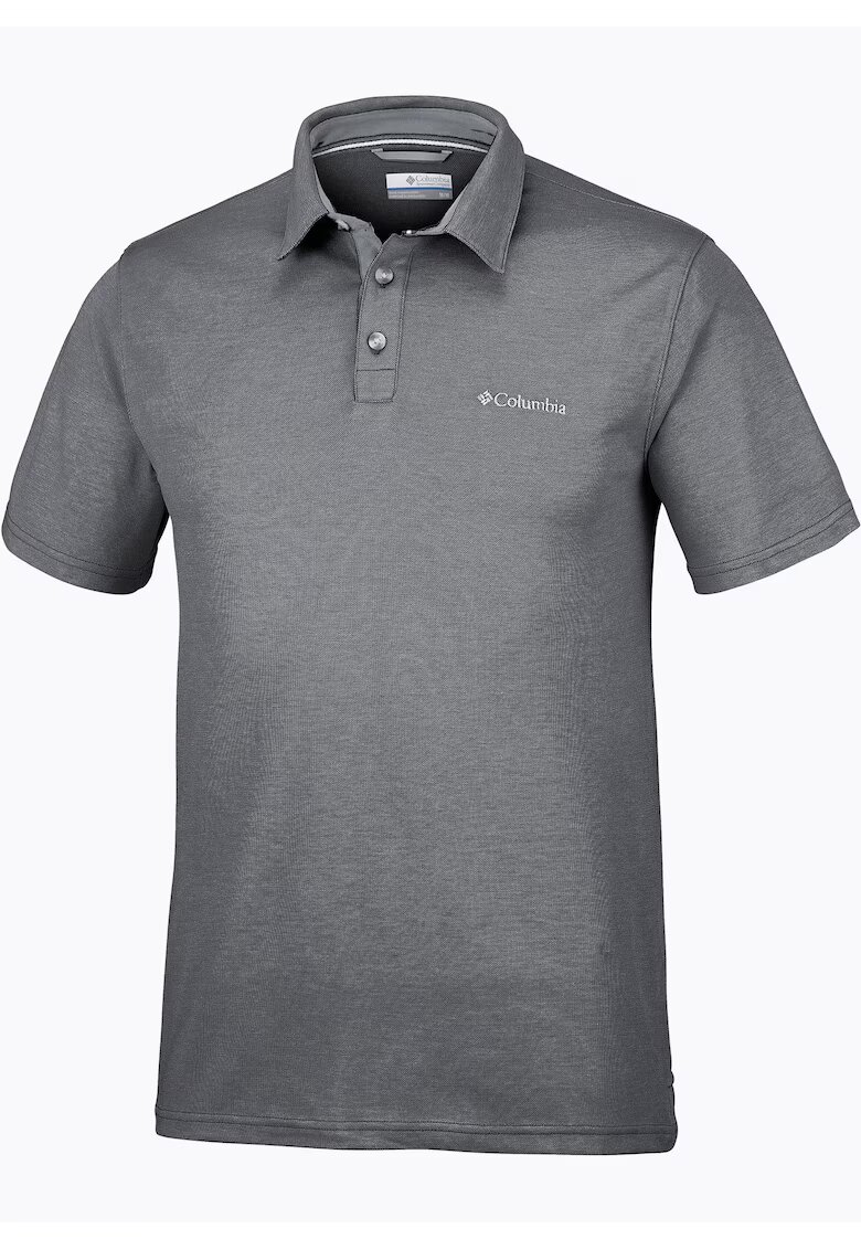 Columbia Tricou polo barbati - Poliester - Gri - Gri
