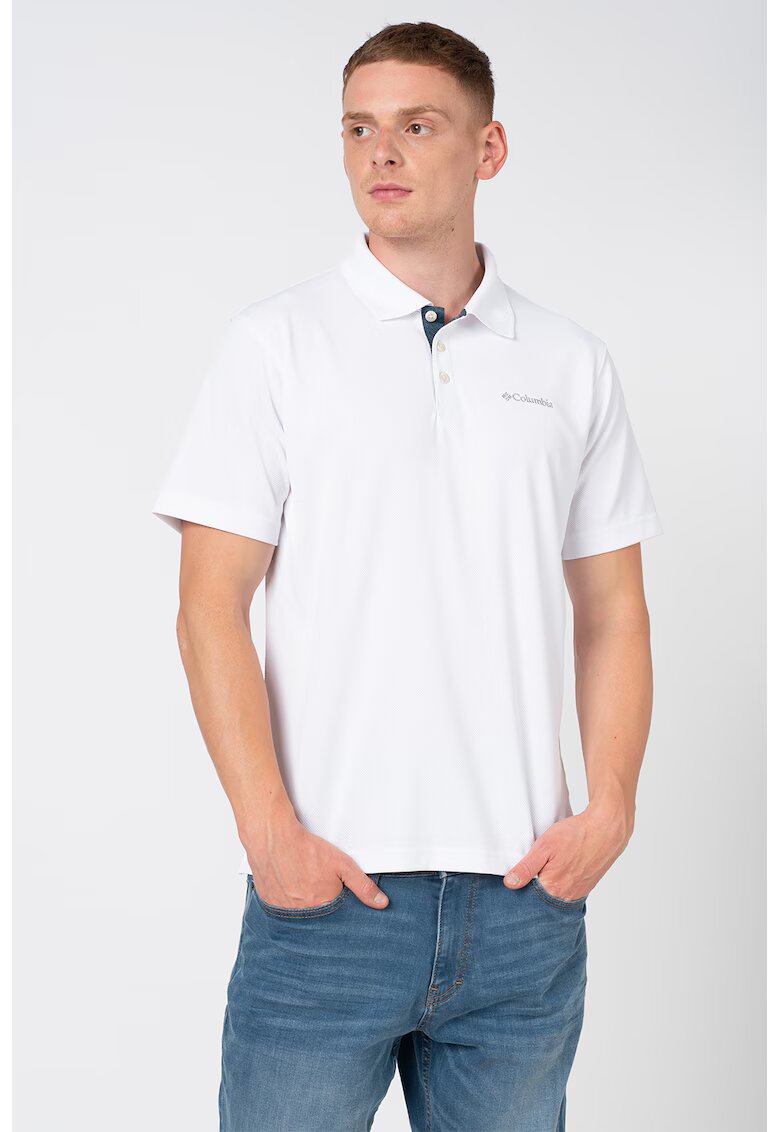 Columbia Tricou polo cu UPF 30 Utilizer™ - Alb optic