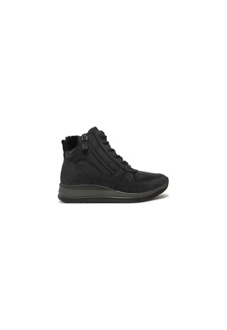 Comfortabel Ghete dama 304472817 - Piele naturala - Negru - Negru