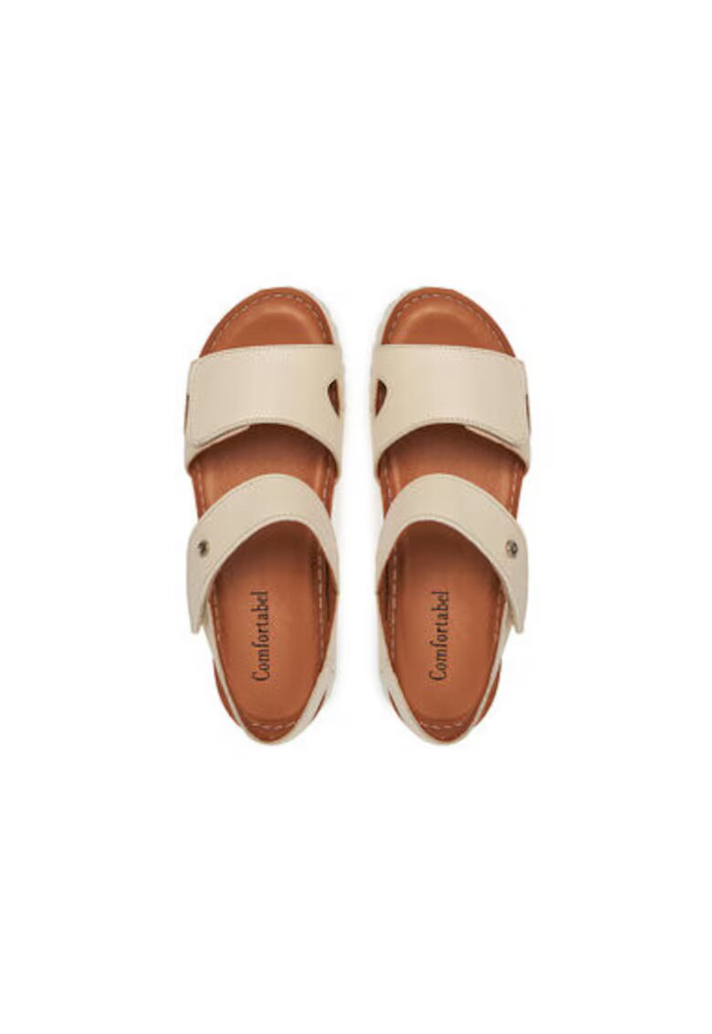 Comfortabel Sandale dama - 710206-08 - Piele naturala - Bej