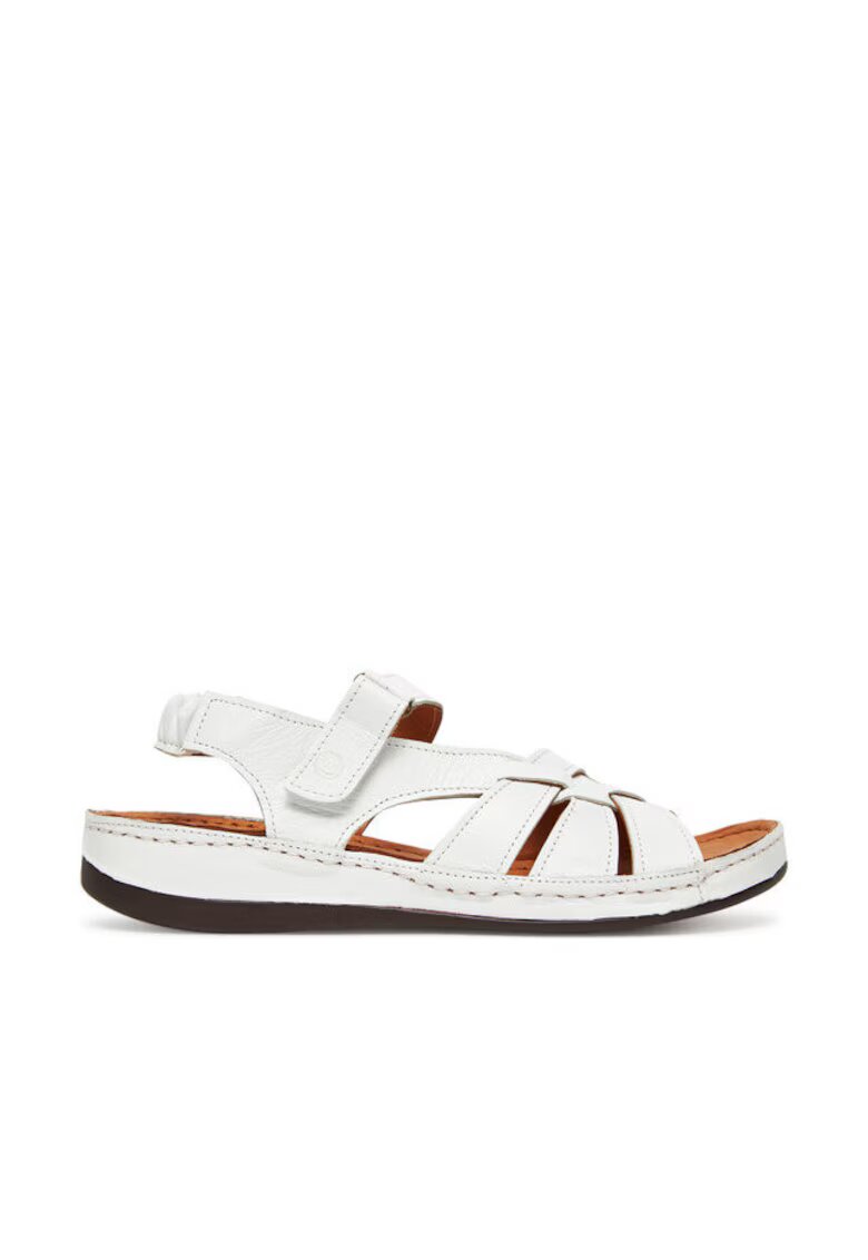 Comfortabel Sandale dama - 710215-03 - Piele naturala - Alb