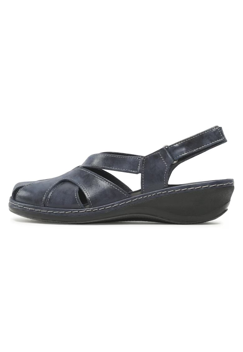 Comfortabel Sandale dama - 720133 - Piele naturala - Bleumarin
