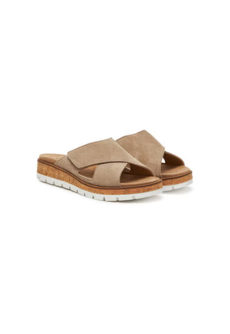 Comfortabel Slapi dama - 700673-08 - Piele naturala - Bej