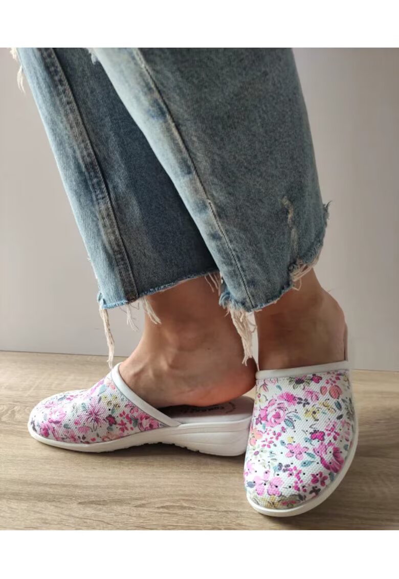 Comoda Saboti Medicali Dama 10 Fiori Lavanda Floral Fucsia - Floral - Flori