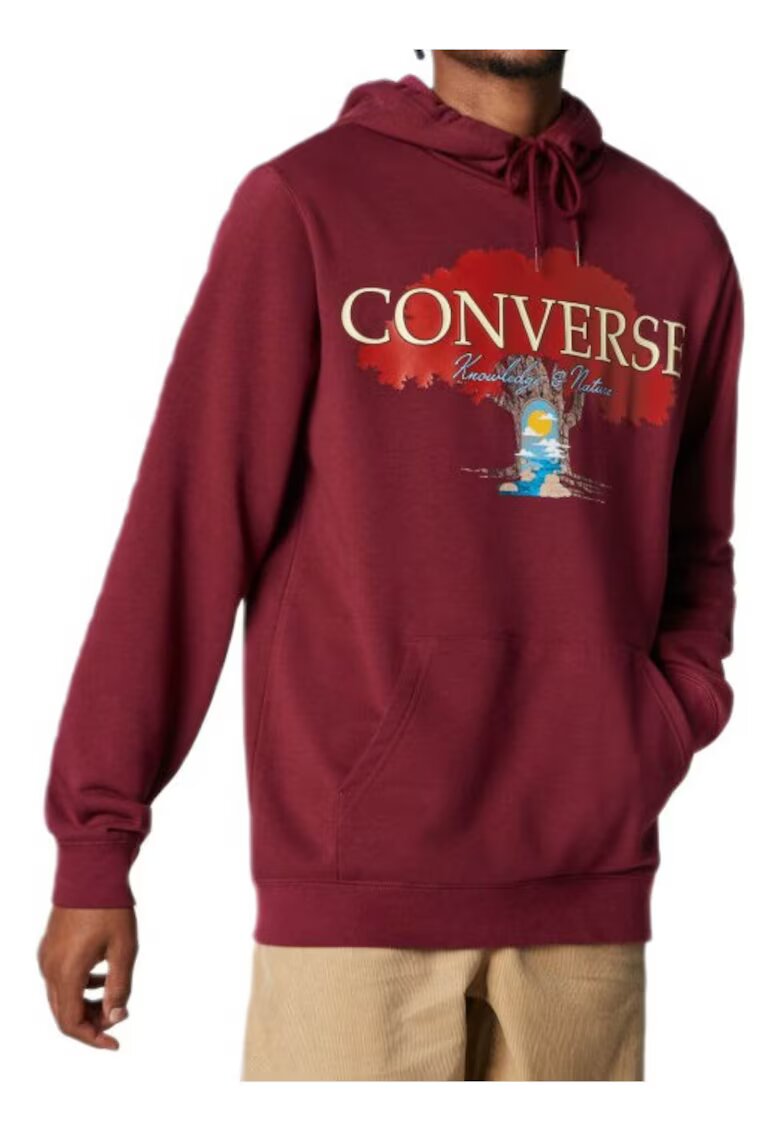 Converse Bluza barbati Bumbac - Visiniu - Visiniu