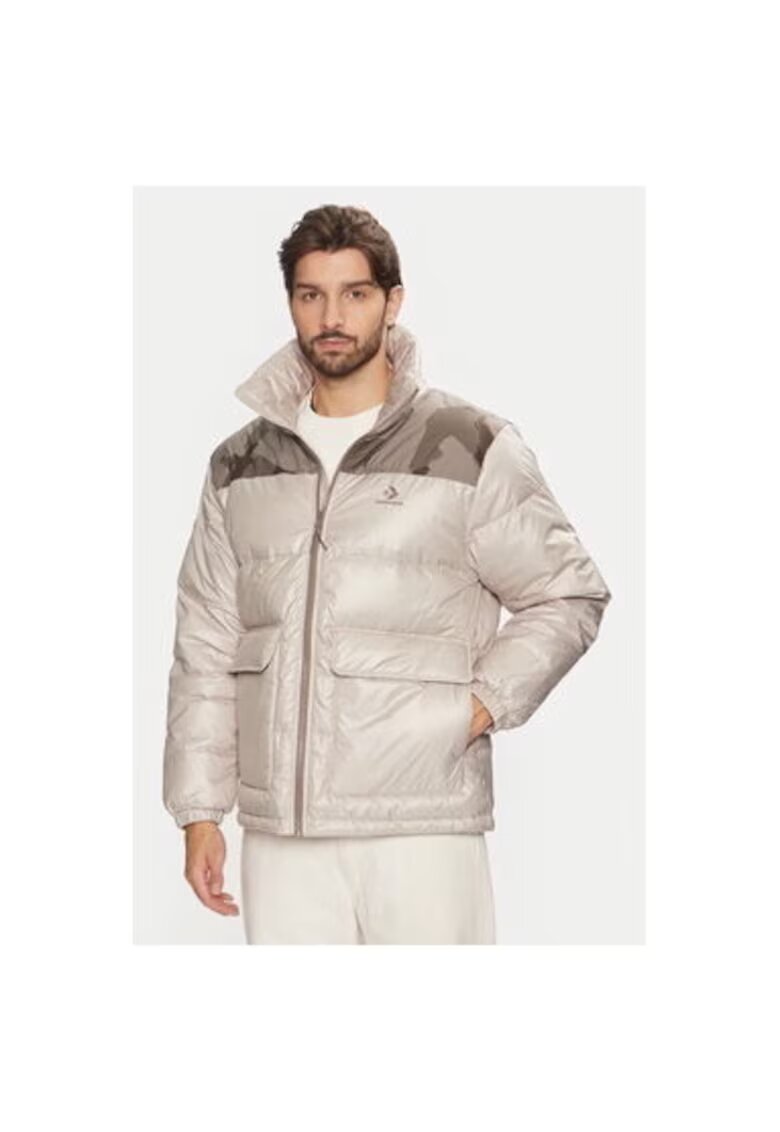 Converse Geaca barbati - 304037993 - Poliester - Bej - Bej
