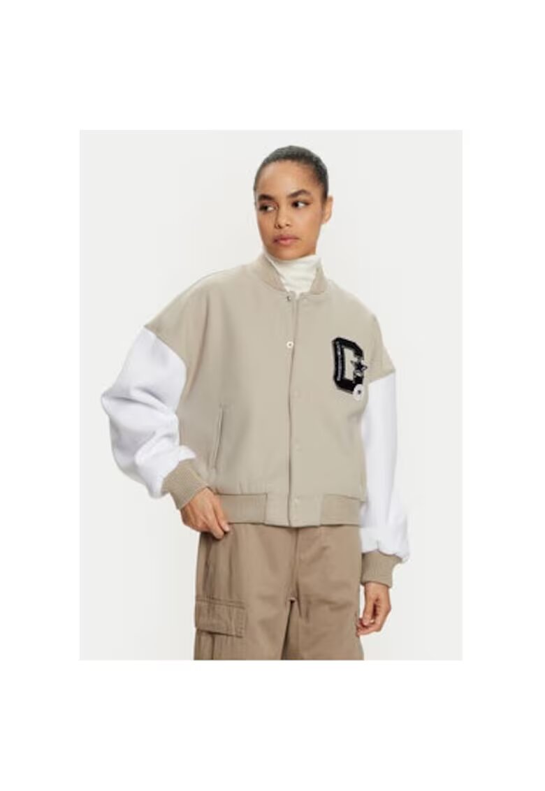 Converse Geaca dama - 304038136 - Poliester - Bej - Bej