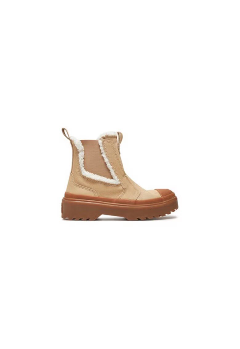 Converse Ghete dama 304943119 - Piele naturala - Bej - Bej