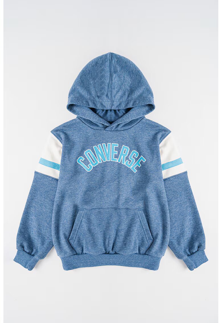 Converse Hanorac cu imprimeu logo - Albastru prafuit/Crem