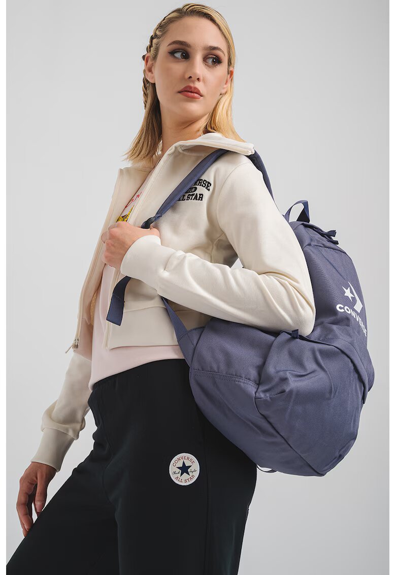 Converse Jacheta crop de trening cu broderie logo Heritage - Alb murdar