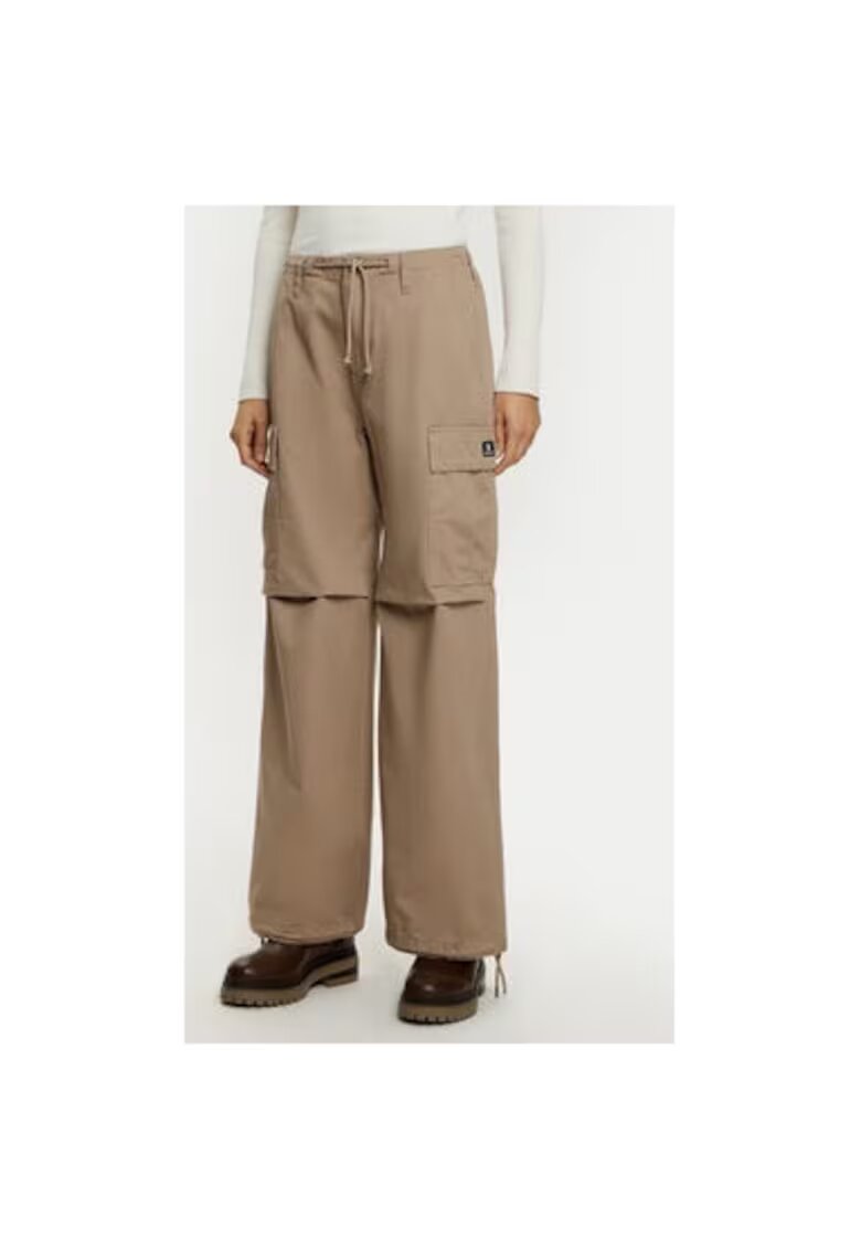 Converse Pantaloni dama - 304038181 - Bumbac - Bej - Bej