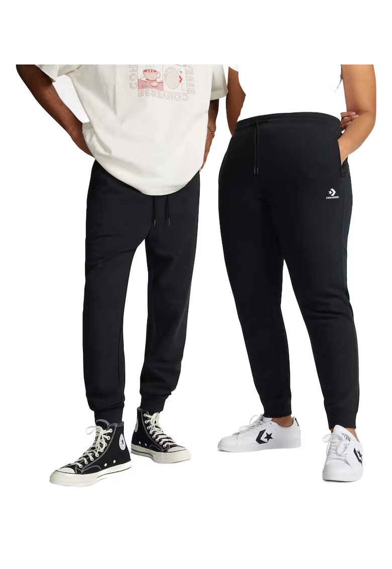 Converse Pantaloni unisex Bumbac - Negru - Negru