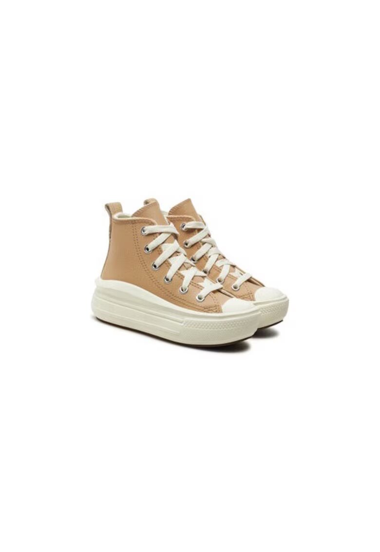 Converse Pantofi fete 304943195 - Piele naturala - Bej - Bej