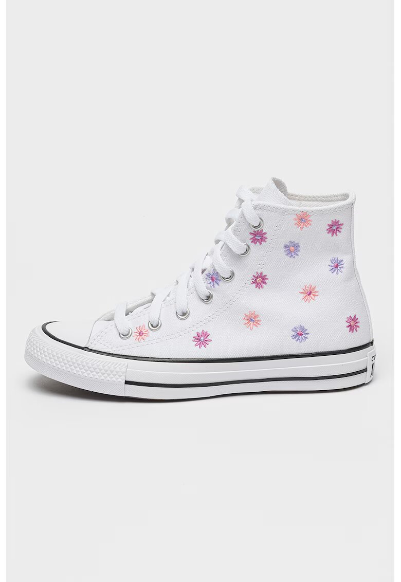 Converse Pantofi sport cu flori Chuck Taylor - Alb/Roz