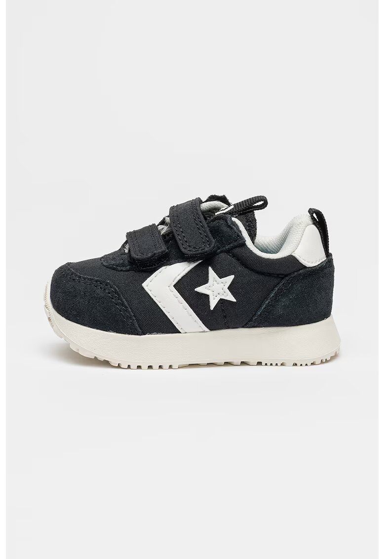 Converse Pantofi sport cu garnituri de piele intoarsa Omega - Negru/Alb murdar