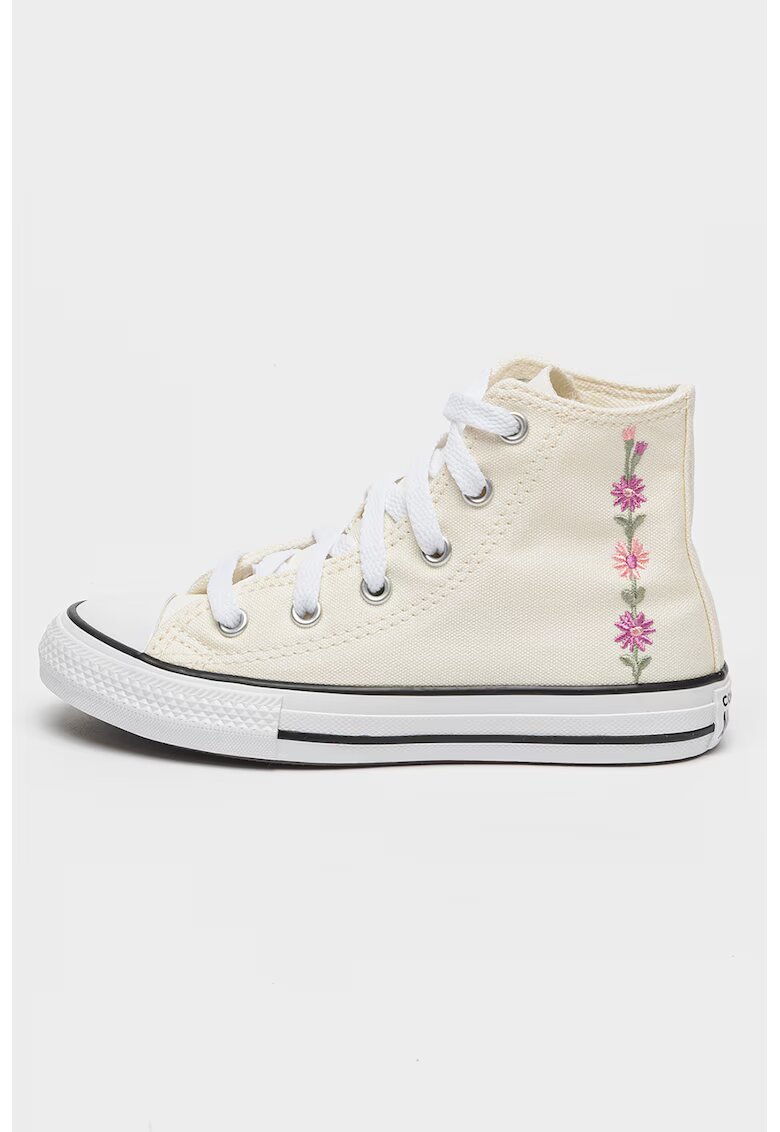 Converse Pantofi sport cu model floral Chuck Taylor All Star - Galben pal/Roz