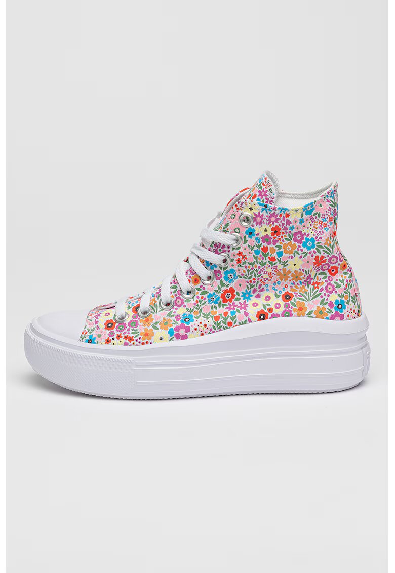 Converse Pantofi sport cu platforma si model floral Move - Multicolor