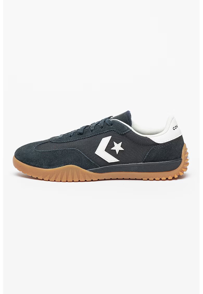 Converse Pantofi sport de piele intoarsa cu logo - Bej/Negru stins