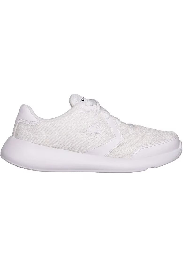 Converse Pantofi sport din plasa cu insertii din piele ecologica Unisex Day One - Alb